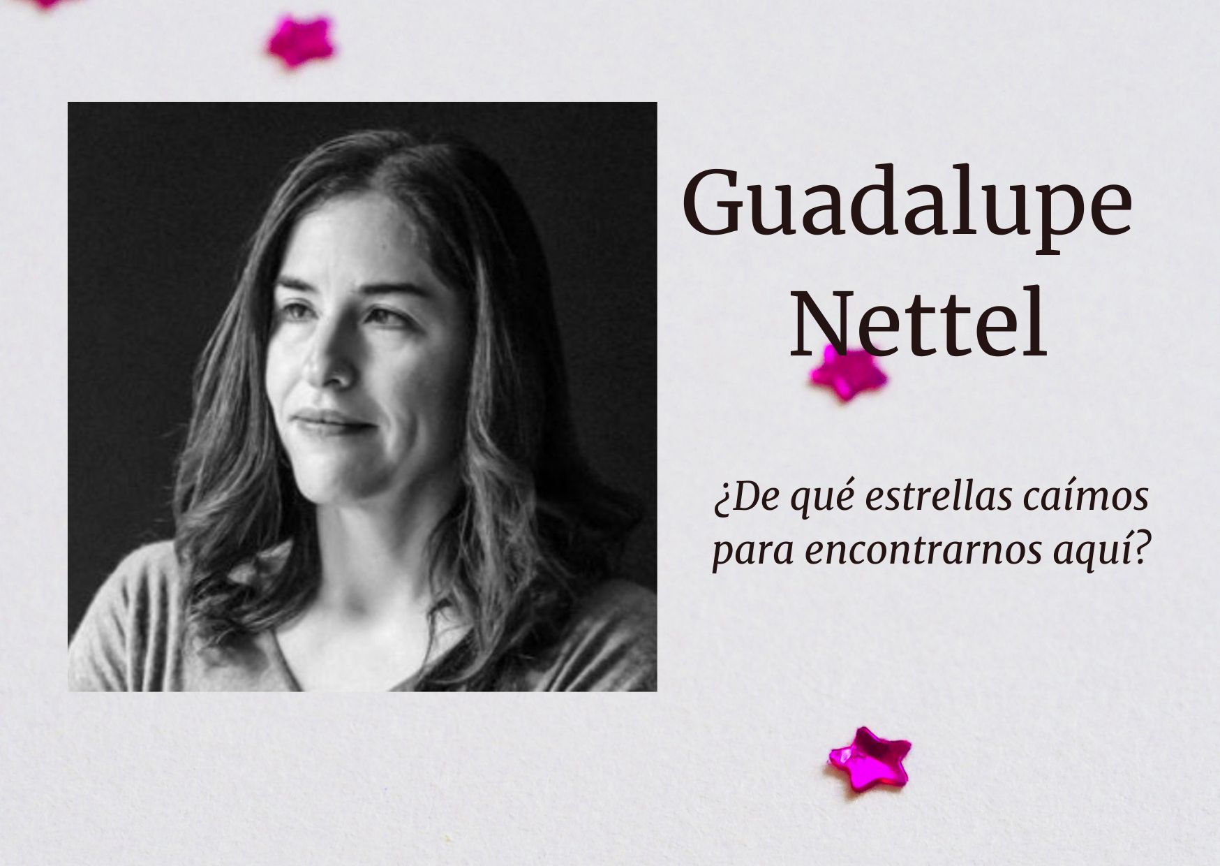 lo que vemos no es la realidad, GUADALUPE NETTEL