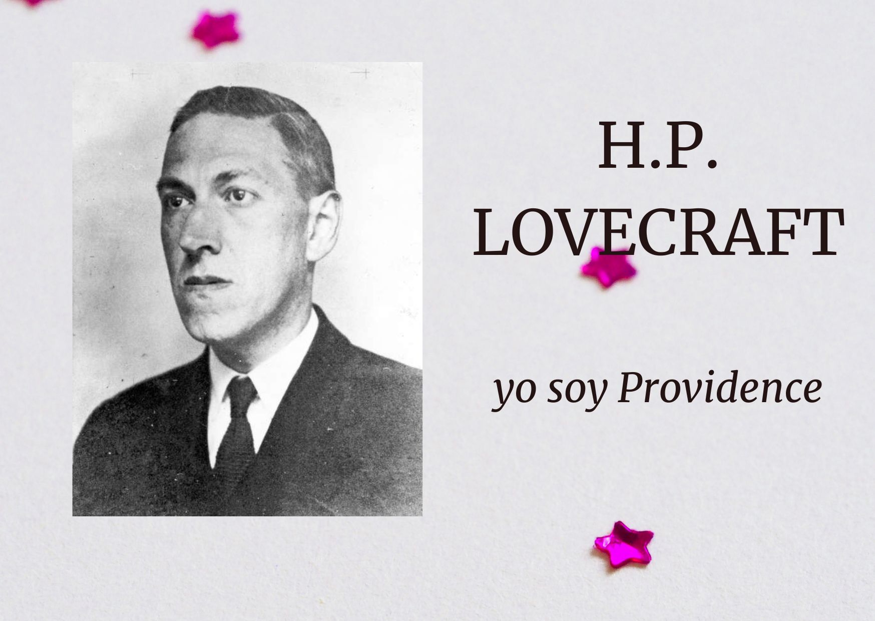 Fotografía del escritor estadounidense H. P. Lovecraft (Providence, Rhode Island, 1890-1937)