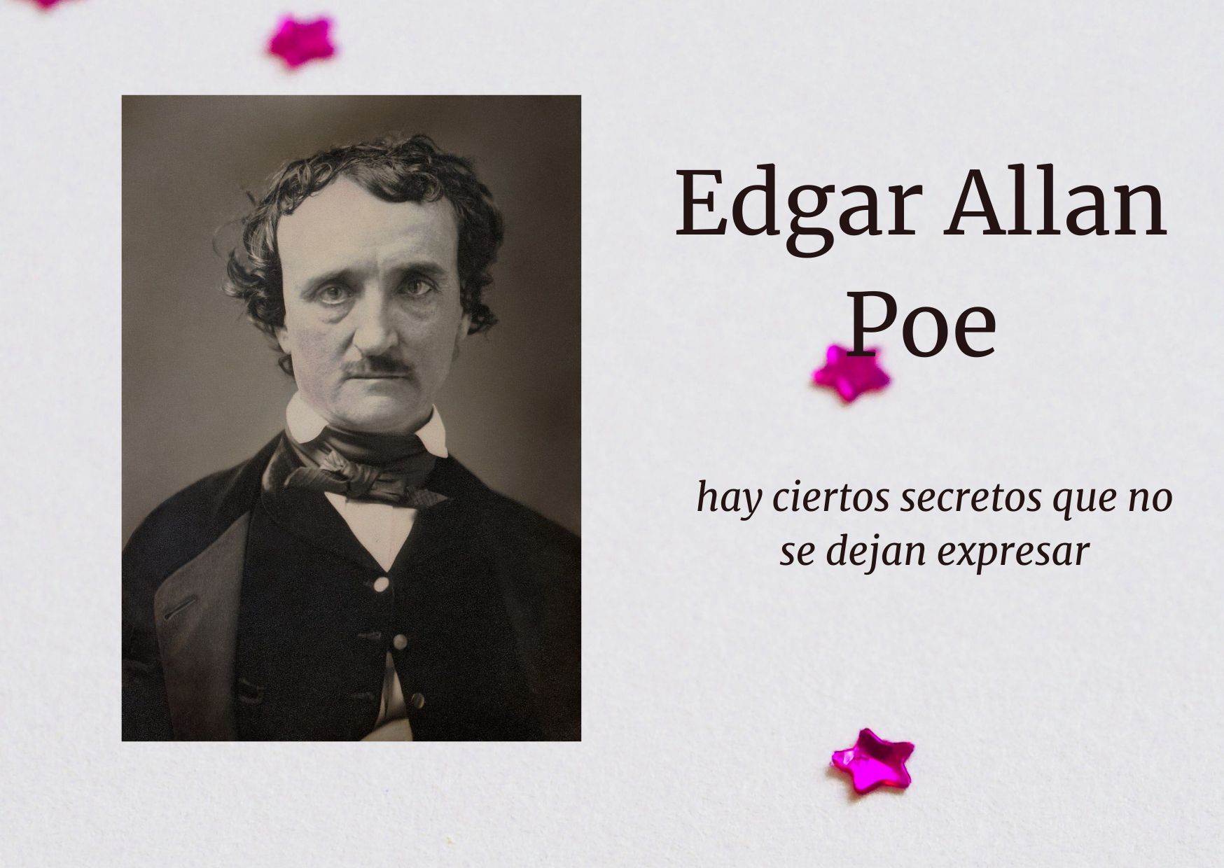 estupor y temblores, EDGAR ALLAN POE