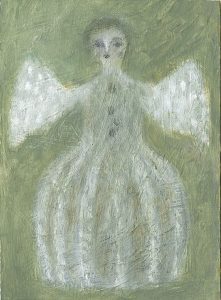 cuadro para una exhibición de Miyazawa Kenji titulado "Warmth" del artista Tetsuhiro Wakabayashi 