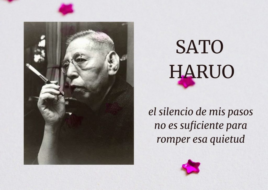 fotografía del escritor japonés Sato Haruo