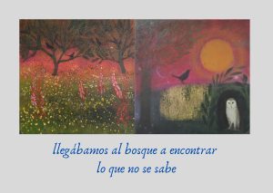 dos cuadros de la artista Catherine Hyde