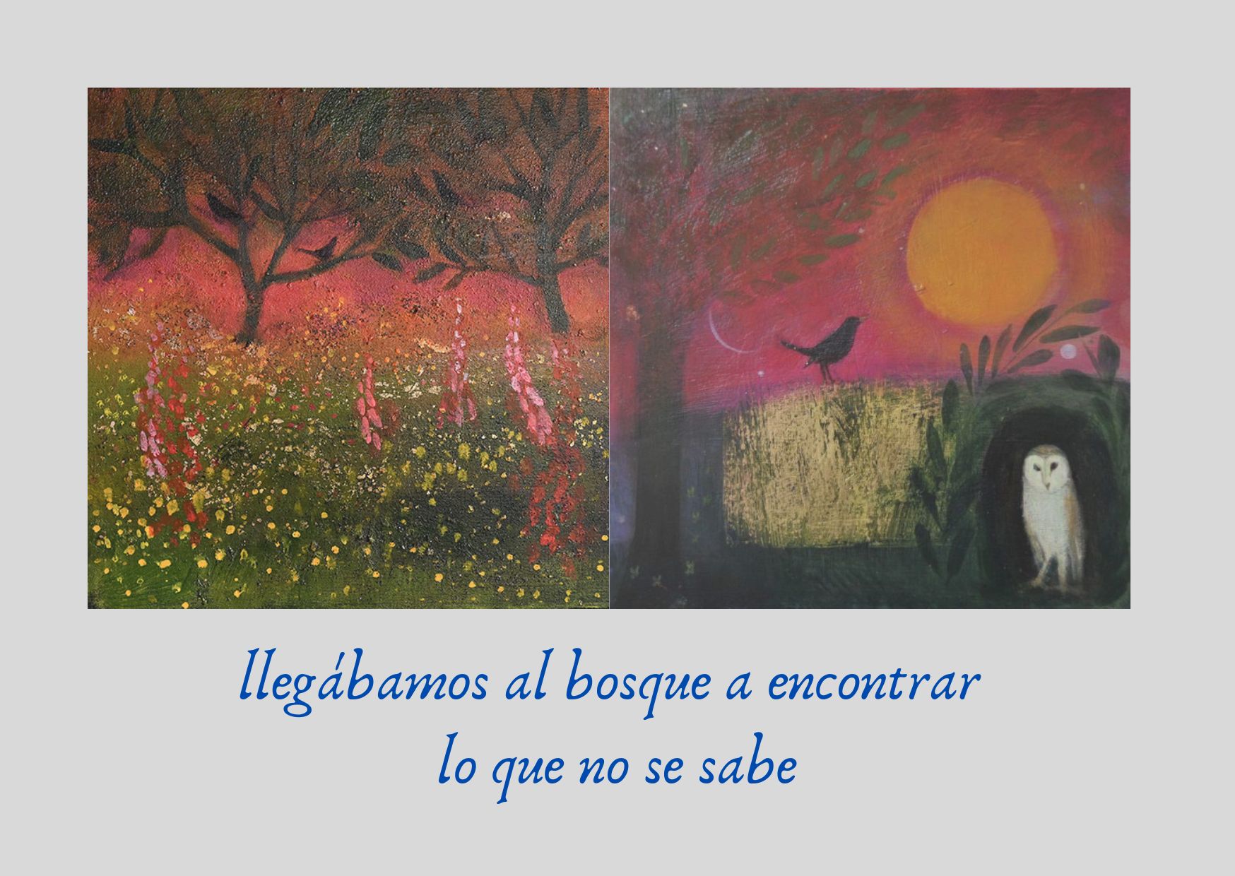 dos cuadros de la artista Catherine Hyde